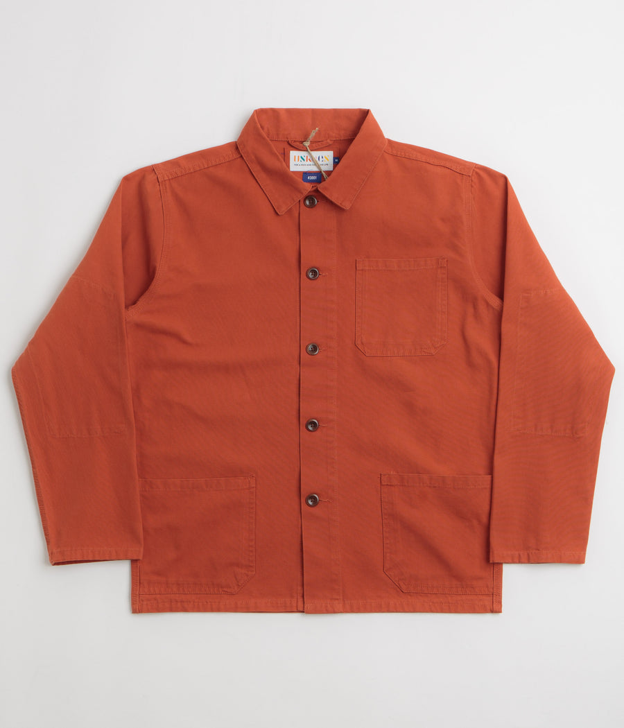 Uskees 3001 Buttoned Overshirt in Rust
