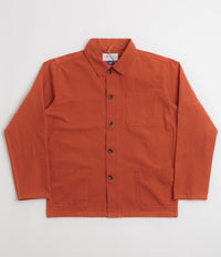 Uskees 3001 Buttoned Overshirt in Rust