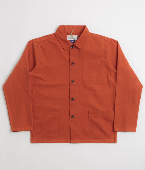 Uskees 3001 Buttoned Overshirt - Rust