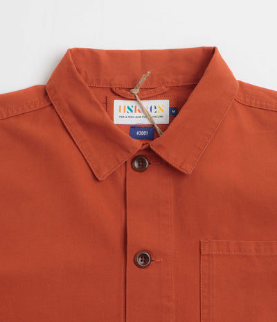Uskees 3001 Buttoned Overshirt - Rust