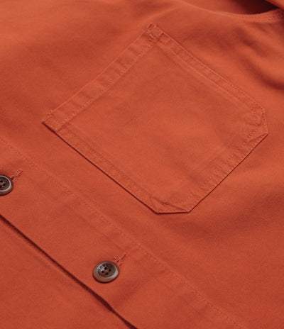 Uskees 3001 Buttoned Overshirt - Rust