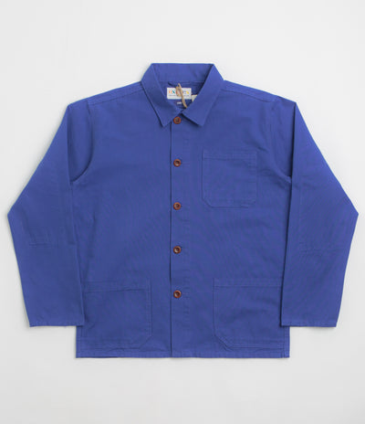 Uskees 3001 Buttoned Overshirt - Ultra Blue