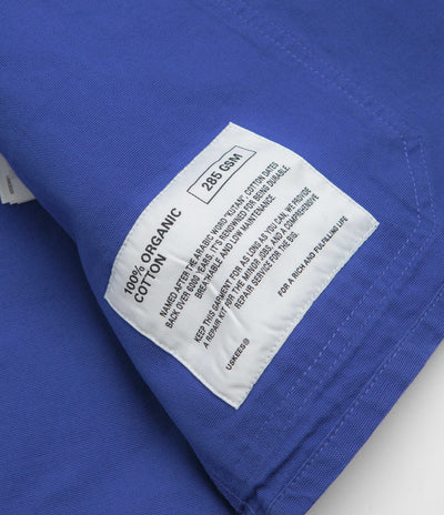 Uskees 3001 Buttoned Overshirt - Ultra Blue