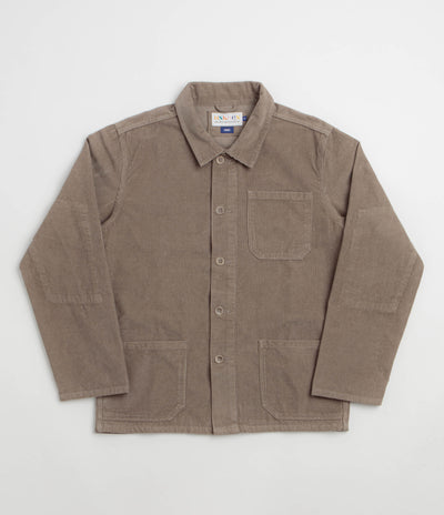 Uskees 3001 Cord Buttoned Overshirt - Beech
