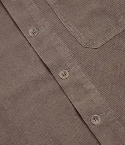 Uskees 3001 Cord Buttoned Overshirt - Beech