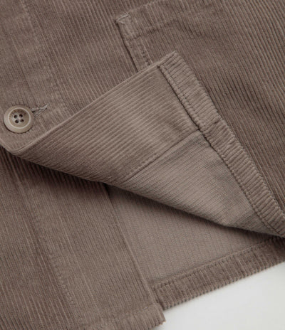 Uskees 3001 Cord Buttoned Overshirt - Beech