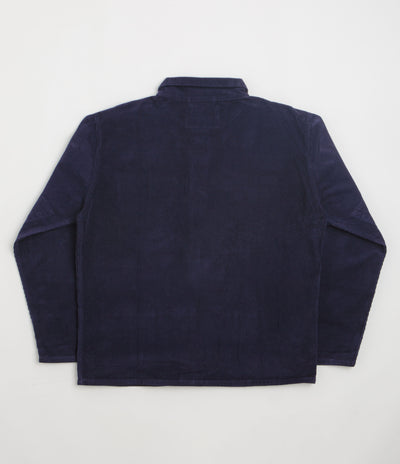 Uskees 3001 Cord Buttoned Overshirt - Deep Indigo