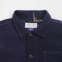 Uskees 3001 Cord Buttoned Overshirt - Deep Indigo thumbnail