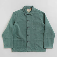 Uskees 3001 Cord Buttoned Overshirt - Eucalyptus thumbnail