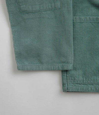 Uskees 3001 Cord Buttoned Overshirt in Eucalyptus