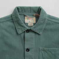 Uskees 3001 Cord Buttoned Overshirt - Eucalyptus thumbnail