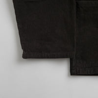 Uskees 3001 Cord Buttoned Overshirt in Faded Black thumbnail