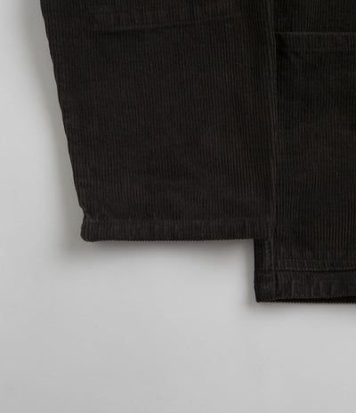 Uskees 3001 Cord Buttoned Overshirt in Faded Black
