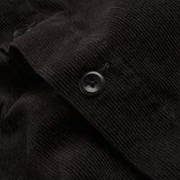Uskees 3001 Cord Buttoned Overshirt in Faded Black thumbnail