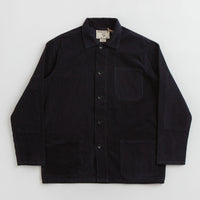 Uskees 3001 Cord Buttoned Overshirt in Midnight Blue thumbnail