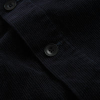 Uskees 3001 Cord Buttoned Overshirt in Midnight Blue thumbnail