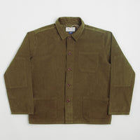 Uskees 3001 Cord Buttoned Overshirt - Woodland Green thumbnail
