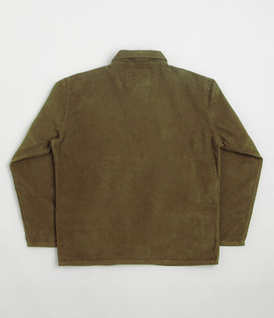 Uskees 3001 Cord Buttoned Overshirt - Woodland Green