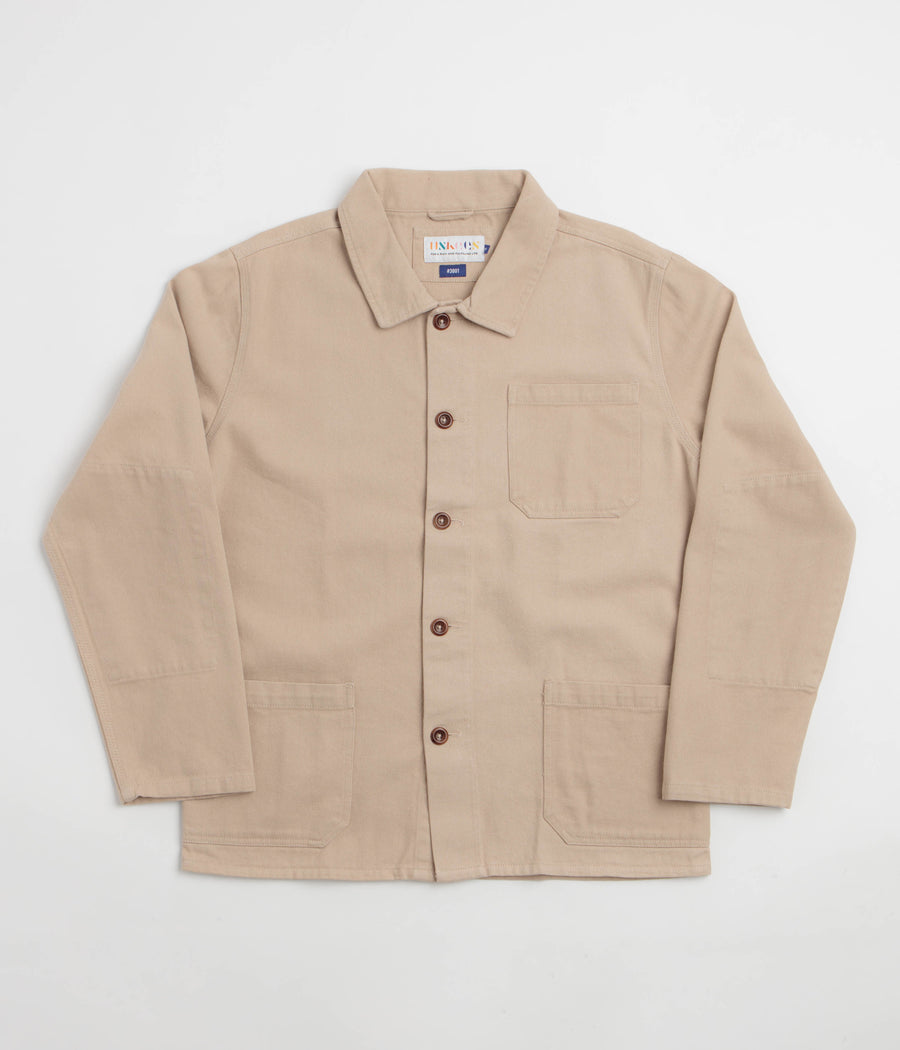 Uskees 3001 Drill Buttoned Overshirt - Oatmeal