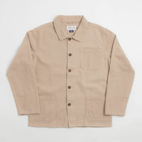 Uskees 3001 Drill Buttoned Overshirt - Oatmeal thumbnail