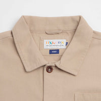 Uskees 3001 Drill Buttoned Overshirt - Oatmeal thumbnail