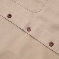 Uskees 3001 Drill Buttoned Overshirt - Oatmeal thumbnail