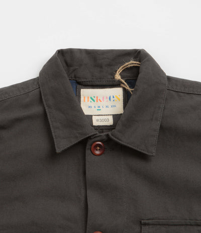 Uskees 3003 Buttoned Work Shirt in Charcoal