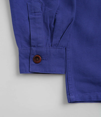Uskees 3003 Buttoned Work Shirt in Ultra Blue