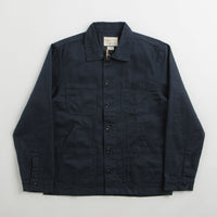 Uskees 3024 Layered Pockets Drill Overshirt in Blueberry thumbnail