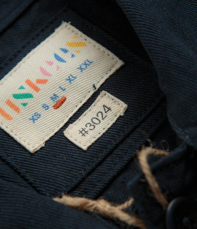 Uskees 3024 Layered Pockets Drill Overshirt in Blueberry