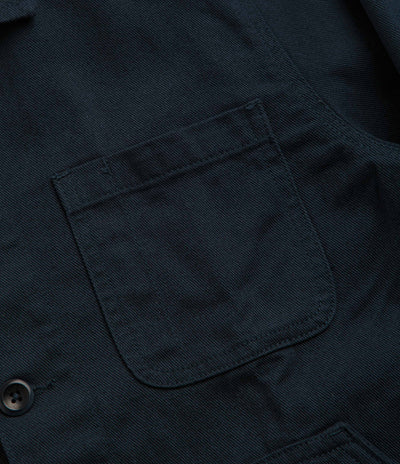 Uskees 3024 Layered Pockets Drill Overshirt in Blueberry