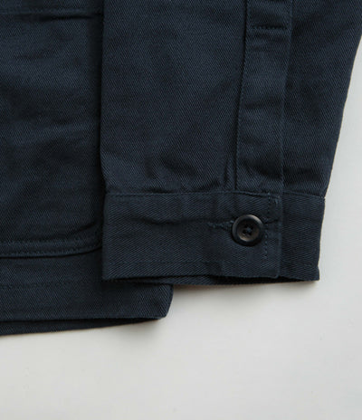 Uskees 3024 Layered Pockets Drill Overshirt in Blueberry