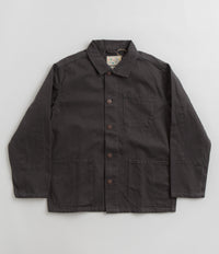 Uskees 3027 Canvas Buttoned Overshirt in Charcoal