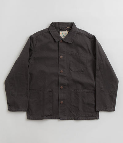 Uskees 3027 Canvas Buttoned Overshirt in Charcoal