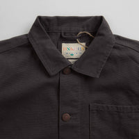Uskees 3027 Canvas Buttoned Overshirt in Charcoal thumbnail