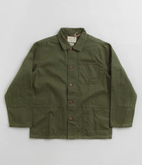 Uskees 3027 Canvas Buttoned Overshirt in Coriander