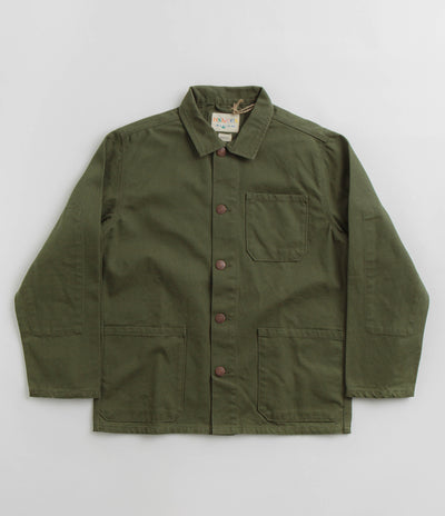 Uskees 3027 Canvas Buttoned Overshirt in Coriander