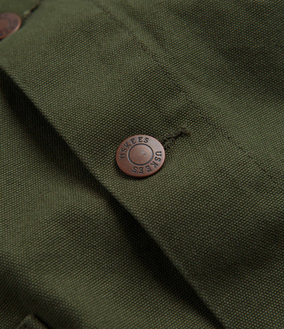 Uskees 3027 Canvas Buttoned Overshirt in Coriander