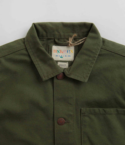 Uskees 3027 Canvas Buttoned Overshirt in Coriander