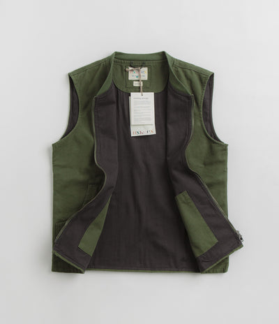 Uskees 3029 Patch Pocket Canvas Vest in Coriander