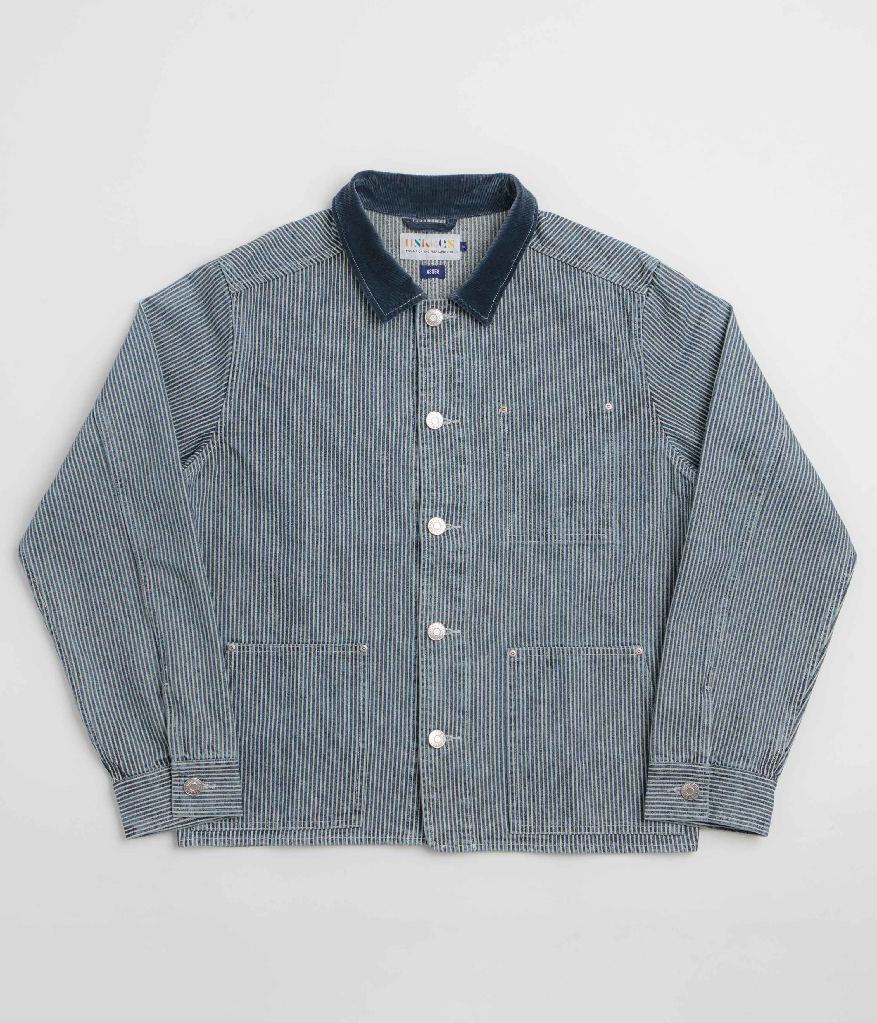 Uskees 3058 Founders Jacket - Blue Railroad Hickory