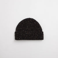 Uskees 4003 Speckled Donegal Wool Beanie - Black thumbnail