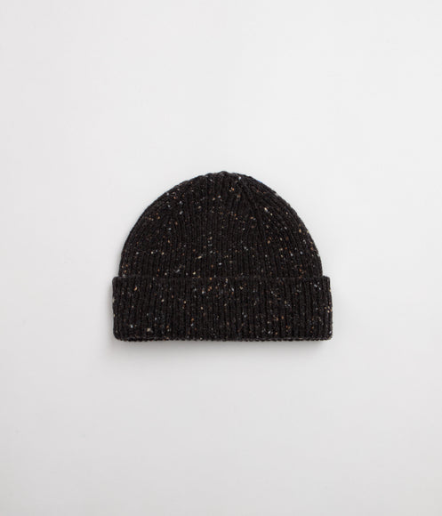 Uskees 4003 Speckled Donegal Wool Beanie - Black