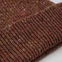 Uskees 4003 Speckled Donegal Wool Beanie - Brick Red thumbnail