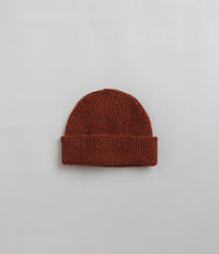 Uskees 4003 Speckled Donegal Wool Beanie in Burnt Orange