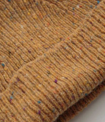 Uskees 4003 Speckled Donegal Wool Beanie in Butterscotch