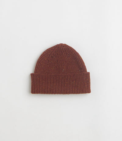 Uskees 4003 Speckled Donegal Wool Beanie in Chestnut
