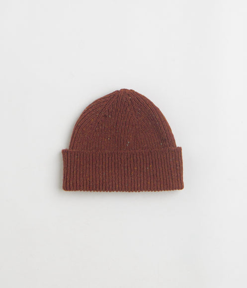 Uskees 4003 Speckled Donegal Wool Beanie - Chestnut