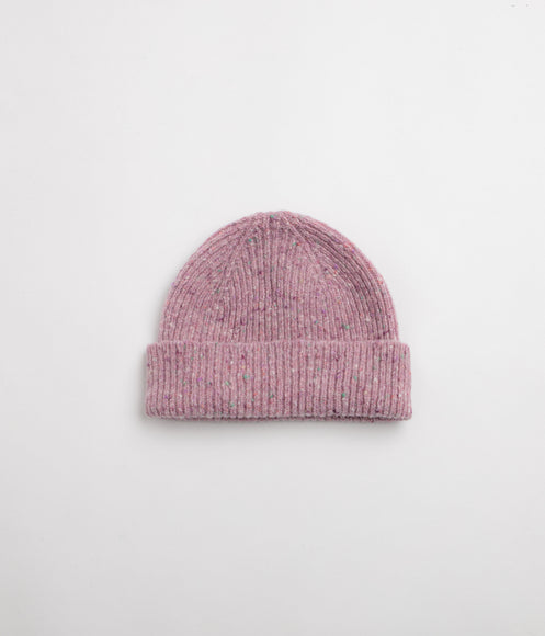 Uskees 4003 Speckled Donegal Wool Beanie - Parma Violet
