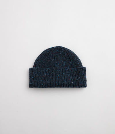 Uskees 4003 Speckled Donegal Wool Beanie - Shadow Marine
